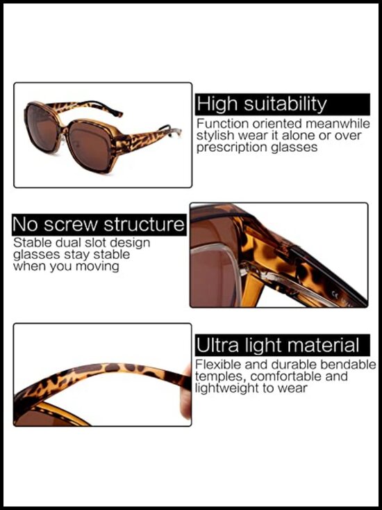 Polarized Fit Over Glasses Sunglasses - Over Prescription Glasses main image 5